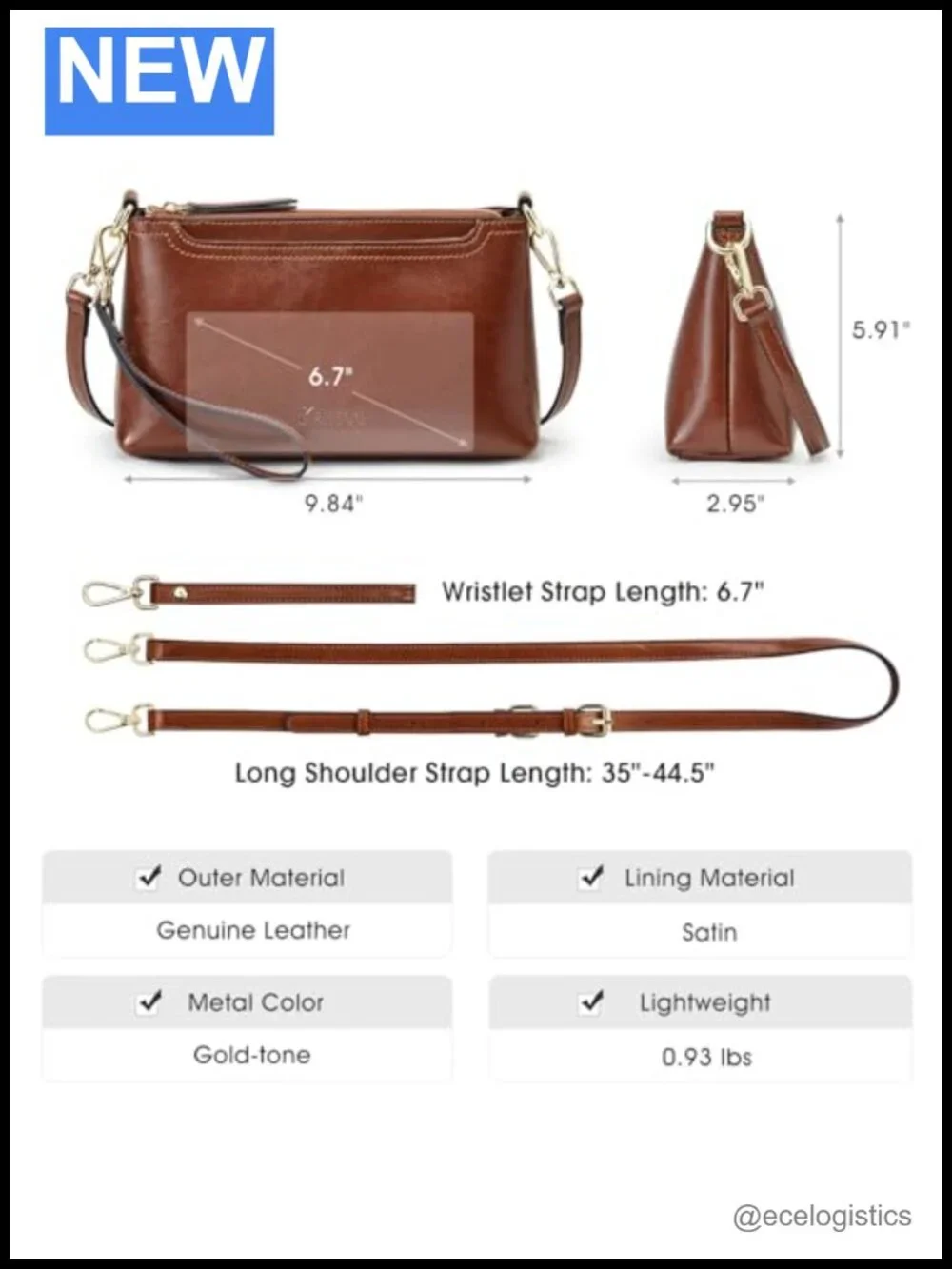 Leather Tote Bags Bundle with Small Crossbody Bags for Women